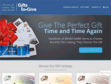 Tablet Screenshot of gifts-to-give.com